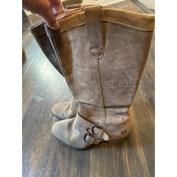 Born Knee-High Heeled Equestrian Double Buckle Boots 8.5 / 40 - Picture 1 of 8